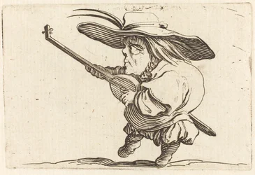 Der Lautenspieler, ca. 1622 (Radierung und Gravur)